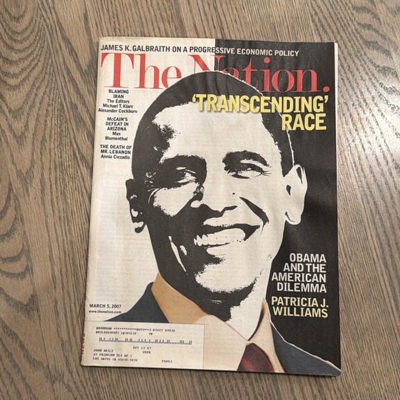 The Nation Magazine March 52007 Obama Cover Story The American Dilemma Rare